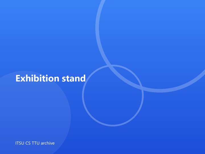 Exhibition stand