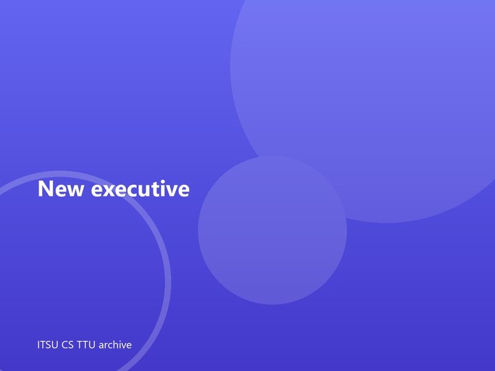 New executive