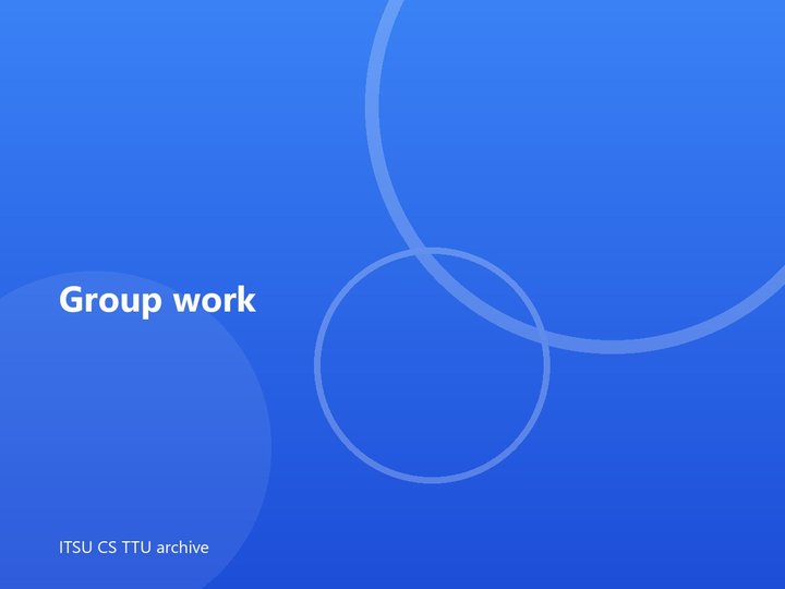 Group work